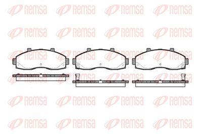 Brake Pad Set, disc brake REMSA 0662.02