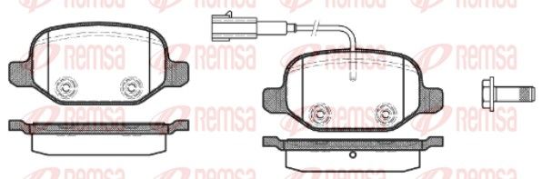 REMSA 0727.02 Brake Pad Set, disc brake