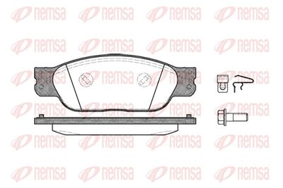 Brake Pad Set, disc brake REMSA 0731.00