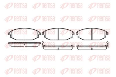 Brake Pad Set, disc brake REMSA 0734.02