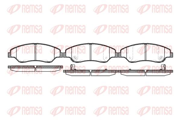 REMSA 0739.02 Brake Pad Set, disc brake