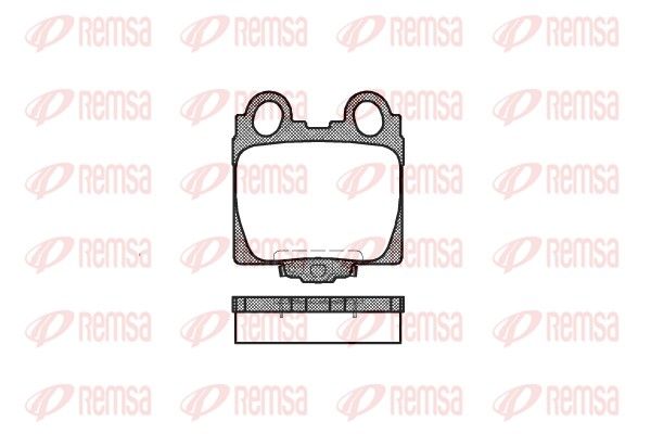 REMSA 0743.04 Brake Pad Set, disc brake