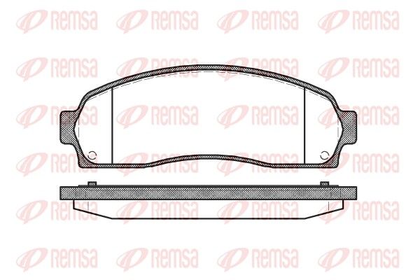 REMSA 0805.00 Brake Pad Set, disc brake