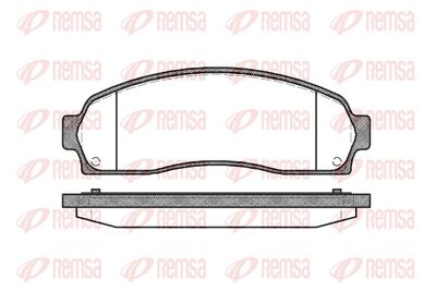 Brake Pad Set, disc brake REMSA 0805.00