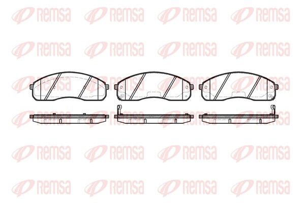 REMSA 0821.02 Brake Pad Set, disc brake