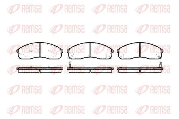 REMSA 0821.12 Brake Pad Set, disc brake