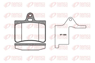 Brake Pad Set, disc brake REMSA 0830.00