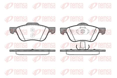 Brake Pad Set, disc brake REMSA 0844.00
