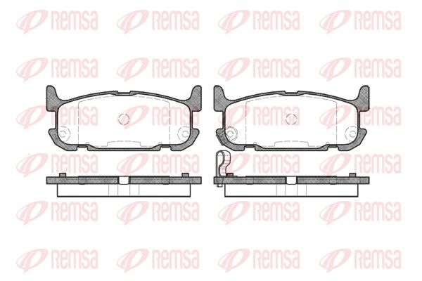 REMSA 0853.12 Brake Pad Set, disc brake