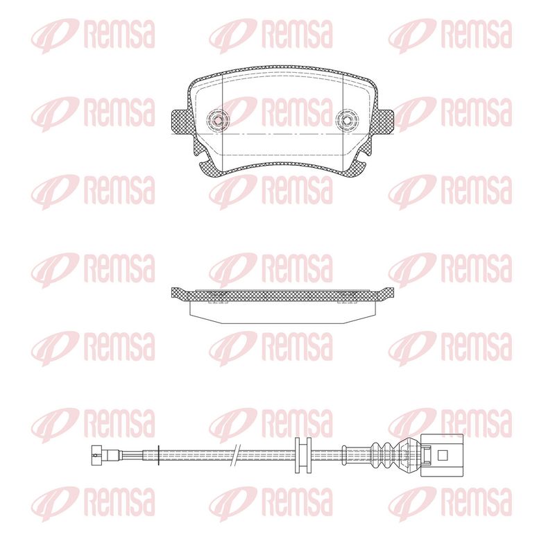 REMSA 0897.12 Brake Pad Set, disc brake