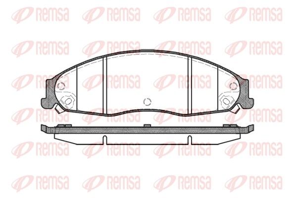 REMSA 0955.08 Brake Pad Set, disc brake