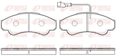 Brake Pad Set, disc brake REMSA 0959.11