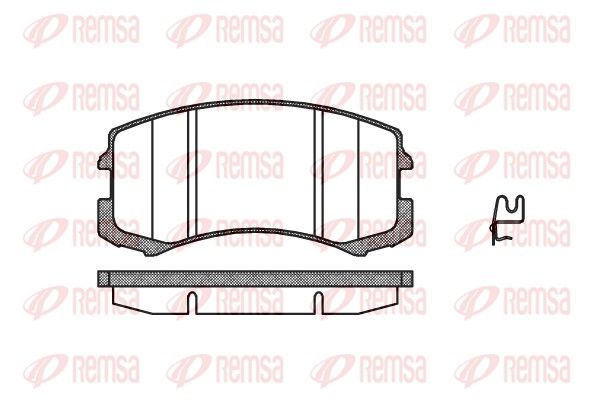 REMSA 0965.01 Brake Pad Set, disc brake