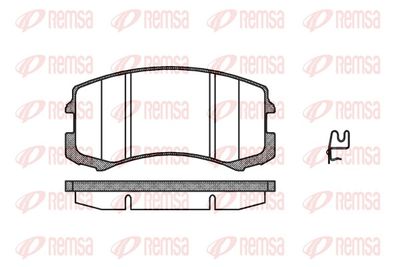 Brake Pad Set, disc brake REMSA 0965.01