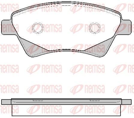 REMSA 0976.20 Brake Pad Set, disc brake
