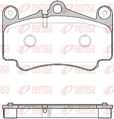 REMSA 0981.00 Brake Pad Set, disc brake