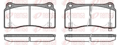 Brake Pad Set, disc brake REMSA 0983.30