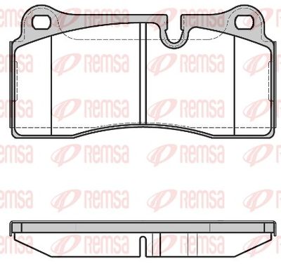 Brake Pad Set, disc brake REMSA 0983.40