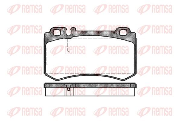 REMSA 0993.00 Brake Pad Set, disc brake