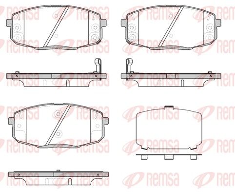 REMSA 1038.12 Brake Pad Set, disc brake