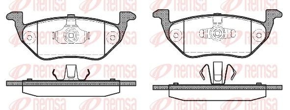 REMSA 1125.00 Brake Pad Set, disc brake