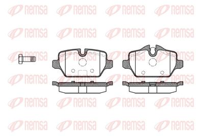 Brake Pad Set, disc brake REMSA 1132.00