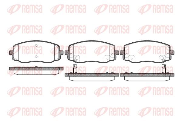 REMSA 1133.02 Brake Pad Set, disc brake