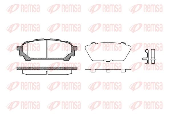REMSA 1176.01 Brake Pad Set, disc brake