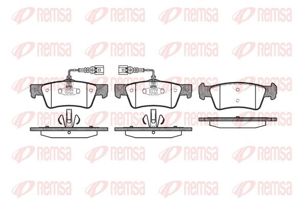 REMSA 1187.02 Brake Pad Set, disc brake