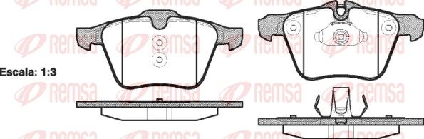 REMSA 1217.00 Brake Pad Set, disc brake