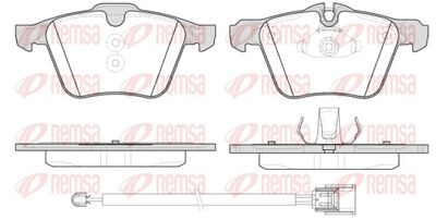 Brake Pad Set, disc brake REMSA 1217.02