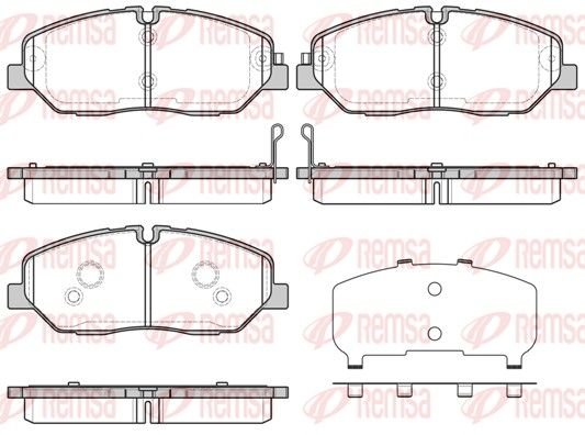 REMSA 1226.32 Brake Pad Set, disc brake