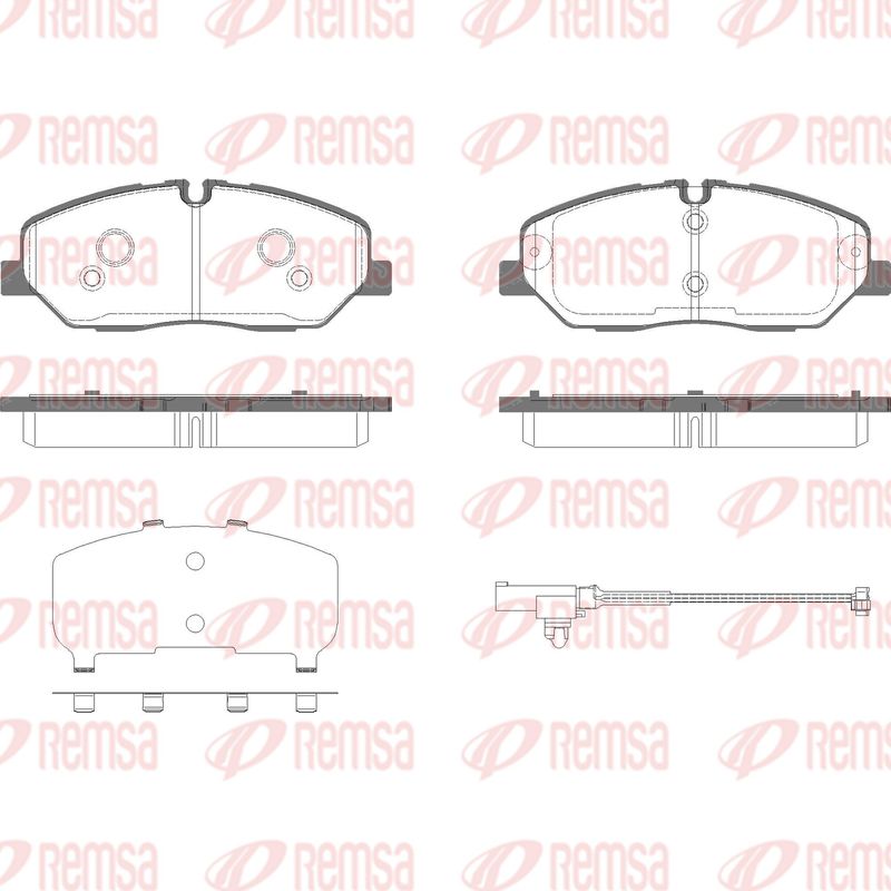 REMSA 1226.52 Brake Pad Set, disc brake