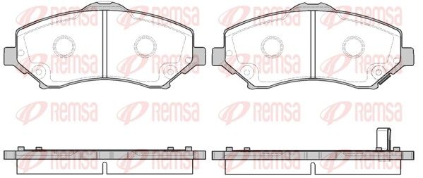 REMSA 1259.02 Brake Pad Set, disc brake