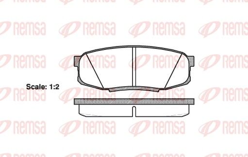 REMSA 1272.00 Brake Pad Set, disc brake
