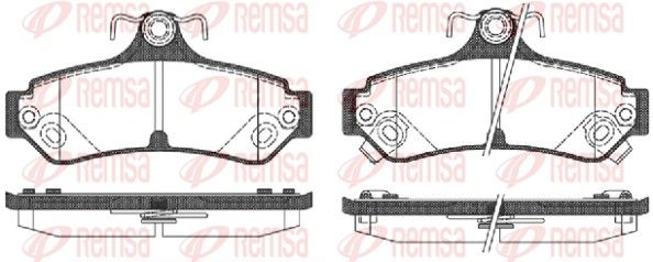 REMSA 1285.12 Brake Pad Set, disc brake
