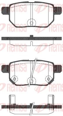 REMSA 1286.22 Brake Pad Set, disc brake
