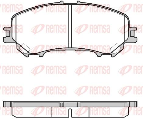 REMSA 1318.22 Brake Pad Set, disc brake