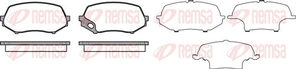 REMSA 1337.00 Brake Pad Set, disc brake