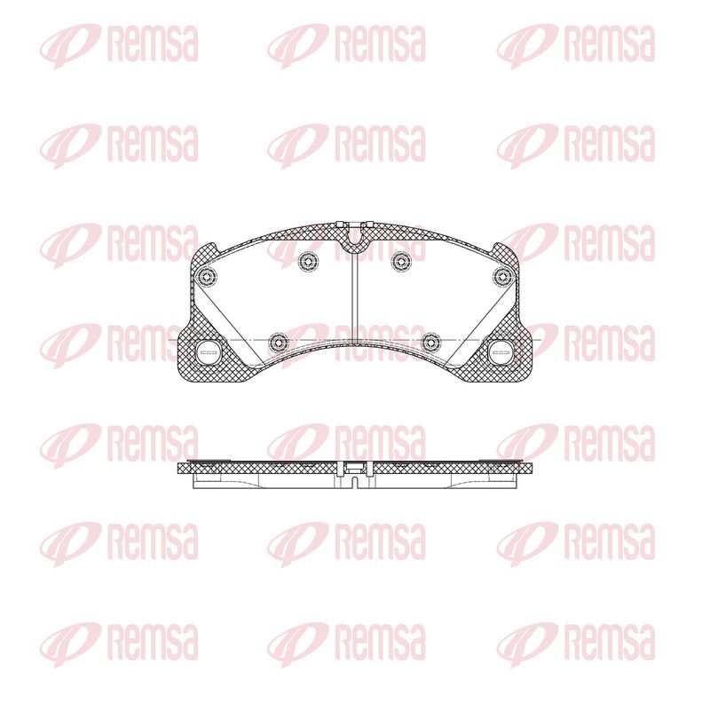 REMSA 1345.45 Brake Pad Set, disc brake