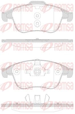REMSA 1350.30 Brake Pad Set, disc brake