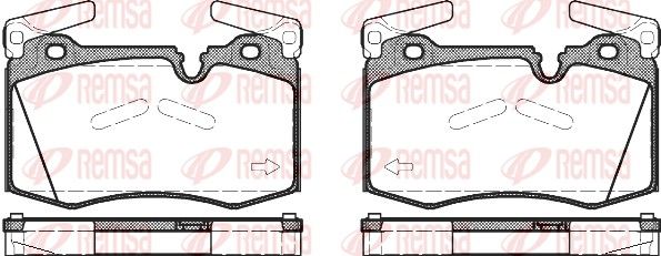 REMSA 1374.00 Brake Pad Set, disc brake