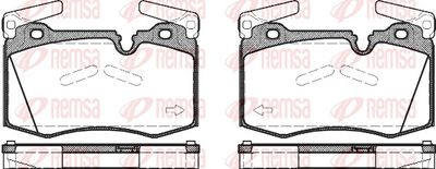 Brake Pad Set, disc brake REMSA 1374.00