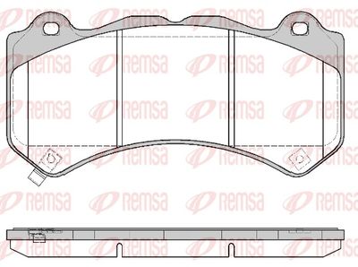 Brake Pad Set, disc brake REMSA 1376.04