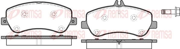 REMSA 1377.00 Brake Pad Set, disc brake
