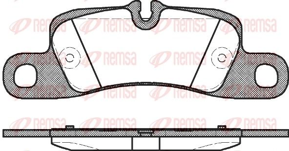 REMSA 1379.00 Brake Pad Set, disc brake