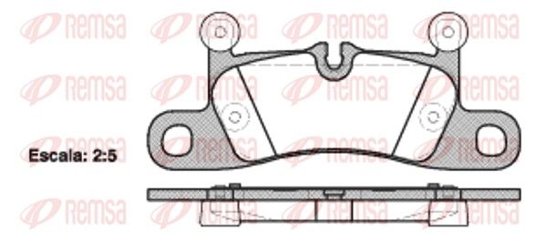 REMSA 1379.10 Brake Pad Set, disc brake
