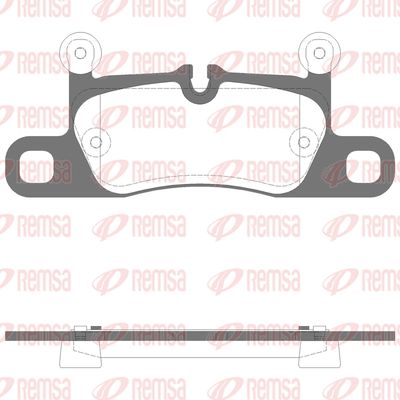 Brake Pad Set, disc brake REMSA 1379.15