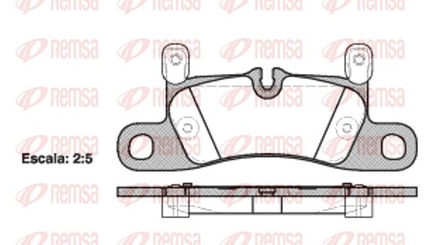 REMSA 1379.20 Brake Pad Set, disc brake