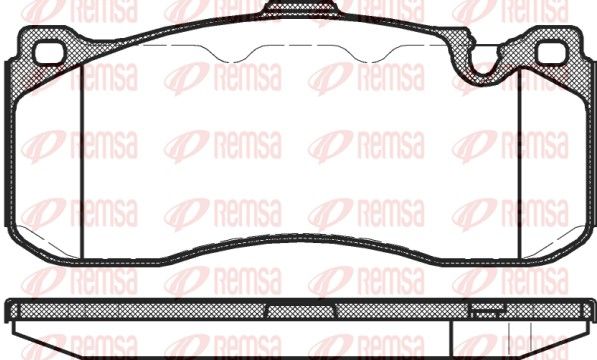 REMSA 1380.00 Brake Pad Set, disc brake
